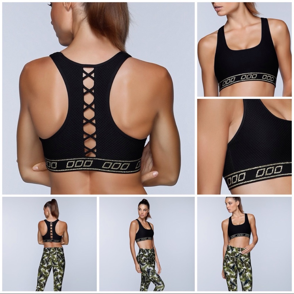🚨SOLD LORNA JANE GOLDEN SPORTS BRA SIZE MEDIUM